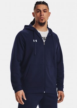 UNDER ARMOUR RIVAL FLEECE FULL-ZIP HOODIE ΜΠΛΕ