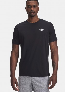 UNDER ARMOUR PROJECT ROCK TRUCK GRAPHIC T-SHIRT ΜΑΥΡΟ