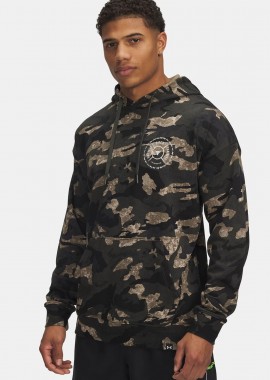 UNDER ARMOUR PROJECT ROCK TERRY PRINTED HOODIE ΧΑΚΙ