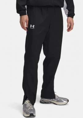 UNDER ARMOUR - UNDER ARMOUR RIVAL WOVEN WINDBREAKER PANTS ΜΑΥΡΟ