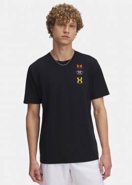 UNDER ARMOUR EVOL LOGO T-SHIRT ΜΑΥΡΟ