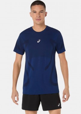 ASICS ROAD SEAMLESS RUNNING T-SHIRT ΜΠΛΕ