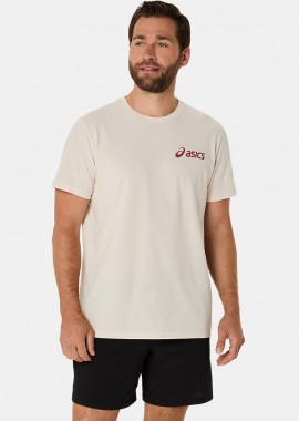 ASICS CHEST LOGO RUNNING T-SHIRT ΜΠΕΖ