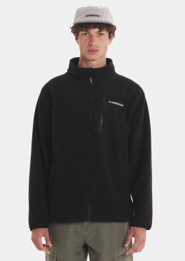 EMERSON MEN'S FULL ZIP SHERPA JACKET ΜΑΥΡΟ