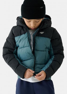4F KIDS' SYNTHETIC-FILL DOWN JACKET ΠΡΑΣΙΝΟ