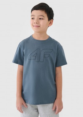 4F BOY'S OVERSIZED PRINTED T-SHIRT ΜΠΛΕ