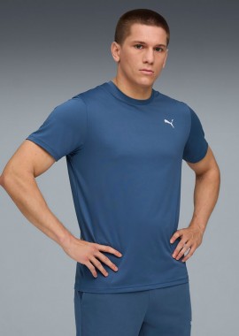 PUMA TAD ESSENTIALS SOLID CAT TRAINING T-SHIRT ΜΠΛΕ