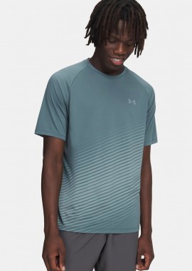 UNDER ARMOUR TECH FADE MEN'S SHORT SLEEVE T-SHIRT ΜΠΛΕ