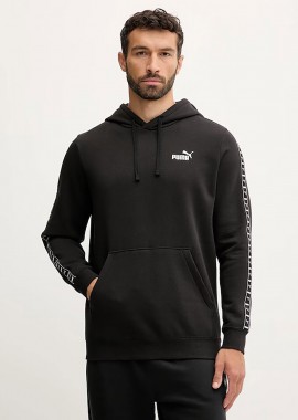 PUMA - PUMA ESSENTIALS TAPE HOODIE ΜΑΥΡΟ