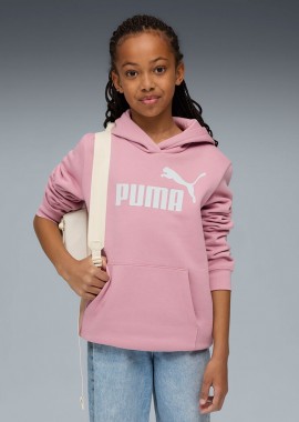 PUMA KIDS ESSENTIALS NO. 1 LOGO HOODIE ΡΟΖ