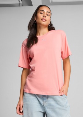 PUMA WOMEN'S ESSENTIALS RELAXED T-SHIRT ΡΟΖ