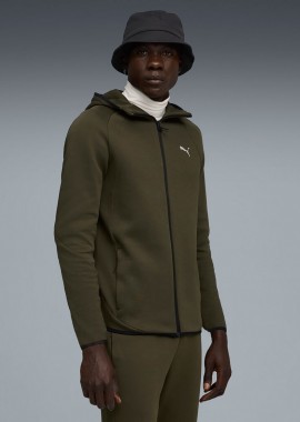 PUMA EVOSTRIPE FULL-ZIP HOODIE ΧΑΚΙ