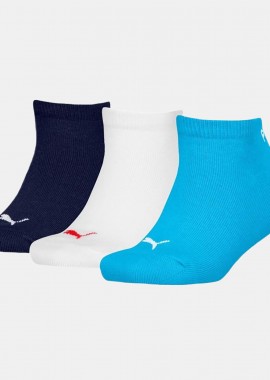 PUMA KIDS PLAIN SNEAKER SOCKS 3 PACK ΠΟΛΥΧΡΩΜΟ