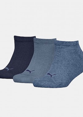 PUMA KIDS PLAIN SNEAKER SOCKS 3 PACK ΠΟΛΥΧΡΩΜΟ