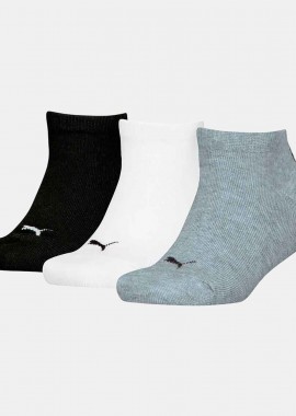 PUMA KIDS PLAIN SNEAKER SOCKS 3 PACK ΠΟΛΥΧΡΩΜΟ