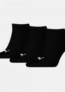 PUMA - PUMA UNISEX PLAIN SNEAKER SOCKS 3 PACK ΜΑΥΡΟ