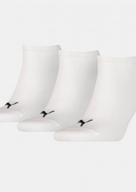 PUMA - PUMA UNISEX PLAIN SNEAKER SOCKS 3 PACK ΑΣΠΡΟ