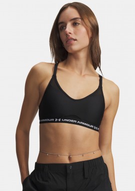 UNDER ARMOUR CROSSBACK LOW BRA ΜΑΥΡΟ
