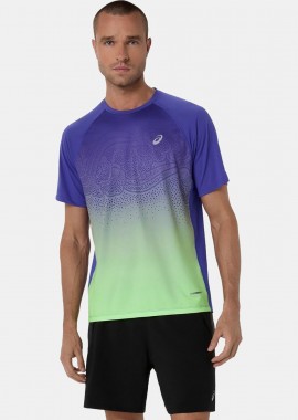 ASICS - ASICS ROAD FADE RUNNING T-SHIRT ΜΠΛΕ