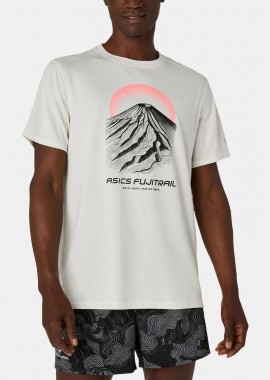 ASICS FUJITRAIL LOGO RUNNING T-SHIRT ΜΠΕΖ