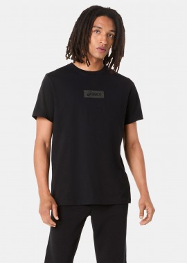 ASICS CHEST LOGO T-SHIRT ΜΑΥΡΟ