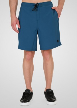REBASE - REBASE LONG SWIM SHORTS ΜΠΛΕ