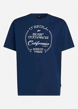O'NEILL BEACH FRONT PRINT T-SHIRT ΜΠΛΕ