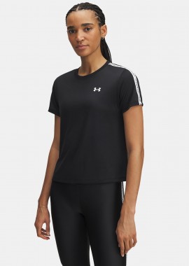 UNDER ARMOUR TECH WORDMARK TAPE T-SHIRT ΜΑΥΡΟ