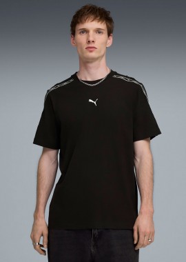 PUMA ESSENTIALS TAPE T-SHIRT ΜΑΥΡΟ