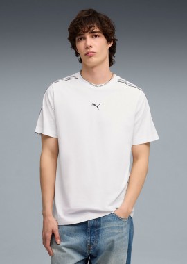 PUMA ESSENTIALS TAPE T-SHIRT ΑΣΠΡΟ