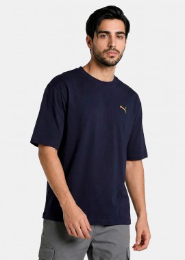 PUMA - PUMA GRAPHIC BACK T-SHIRT ΜΠΛΕ