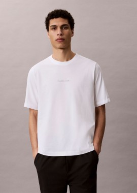 CALVIN KLEIN PERFORMANCE - CALVIN KLEIN PERFORMANCE T-SHIRT ΑΣΠΡΟ