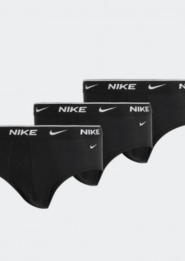 NIKE - NIKE EVERYDAY COTTON STRETCH BRIEF 3 PACK ΜΑΥΡΟ