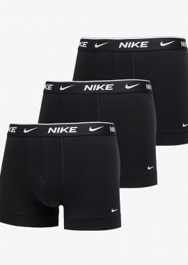 NIKE ESSENTIAL COTTON STRETCH TRUNK 3-PACK ΜΑΥΡΟ