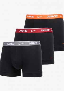 NIKE ESSENTIAL COTTON STRETCH TRUNK 3-PACK ΜΑΥΡΟ