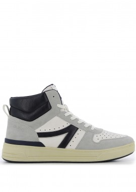 Εκρού ανδρικό sneaker μποτάκι