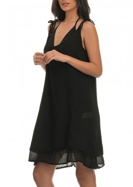 Μαύρο φόρεμα παραλίας