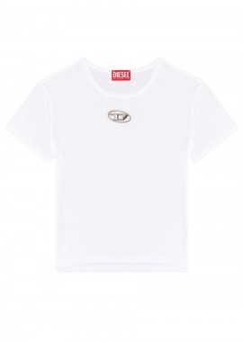 DIESEL Γυναικείο T-Shirts T-UNCUTIE-LONG-OD-Q1 T-SHIRT - ΛΕΥΚΟ-A16839-0CLBR-100-WHITE