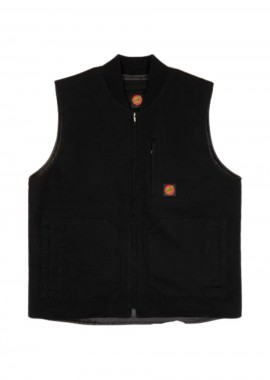 SANTA CRUZ - Santa Cruz Timber Vest Ανδρικό Αμάνικο Μπουφάν - Μαύρο-SCA-JKT-9219-BLACK