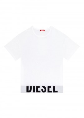DIESEL Γυναικείο UFTEE-SPORT-CROPPED-T-SHIRT - WHITE-S26A145930HMAU-WHITE