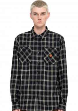 SANTA CRUZ - SANTA CRUZ Πουκάμισα Apex L/S Shirt - ΜΑΥΡΟ-SCA-SHT-0505-BLACK