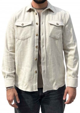 SEINSE - SEINSE Overshirt ανδρικό - Off White-CI905SS-BEIGE