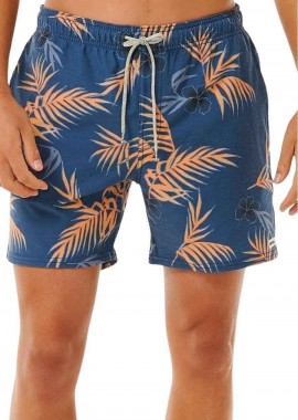 RIP CURL ανδρικό μαγιό SURF REVIVAL FLORAL VOLLEY - Μπλε-08BMBO-BLUE