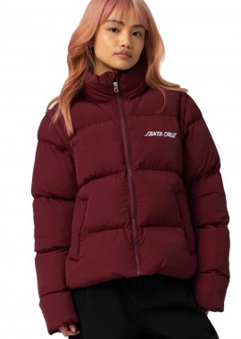 SANTA CRUZ - SANTA CRUZ Μπουφάν Strip 2 in 1 Quilted Jacket -BURGUNDY-SCA-WJA-0633