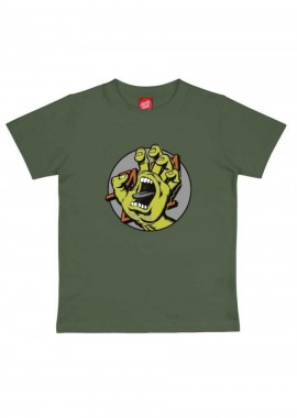 SANTA CRUZ - SANTA CRUZ Παιδικό T-Shirt Hand Dot - Χακί-SCA-YTE-9029