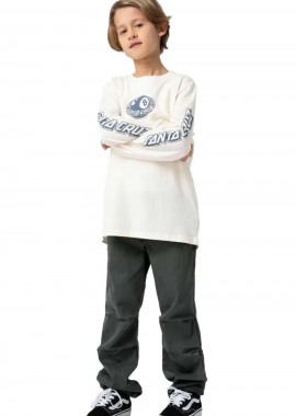 SANTA CRUZ - SANTA CRUZ Παιδικό LS T-Shirt Eighth Planet - Λευκό-SCA-YTL-9109-WHITE