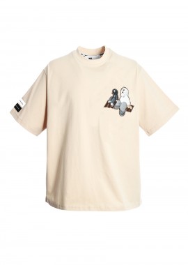 MOD WAVE MOVEMENT T-Shirts CAPSULE VG DOG- MW092020088 - Μπεζ-MW092020088-BEIGE
