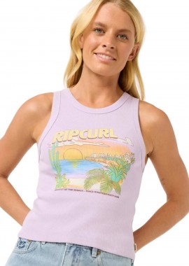 RIP CURL T-Shirts LA PALOMA TANK - ΜΩΒ-0FGWTE-PURPLE