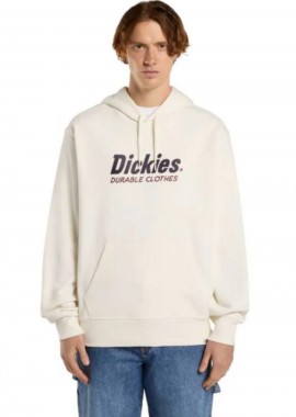 DICKIES - DICKIES Φούτερ με Κουκούλα WILLISTON HOODIE - ΑΣΠΡΟ-DK0A87NOC481-WHITE
