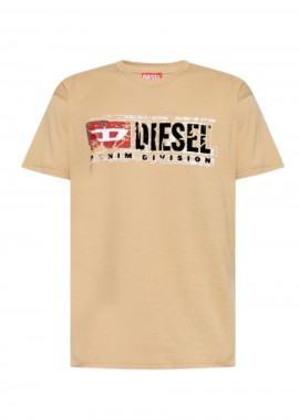 DIESEL - DIESEL T-Shirts T-NORM-T6 T-SHIRT - ΜΠΕΖ-A194360PLAT-BEIGE